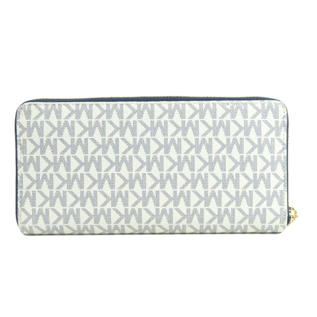 新品☆MICHAEL KORS 長財布　ホワイト シグネチャー 長財布 マイケルコース 長財布 ウォレット レディース 白 ホワイト