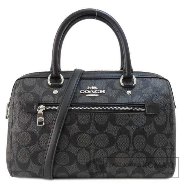 COACH コーチ 83607 シグネチャー 2WAY ハンドバッグ PVC レディース