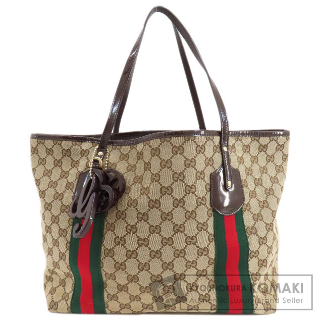 GUCCI グッチ 211970 GG シェリーライン トートバッグ キャンバス 