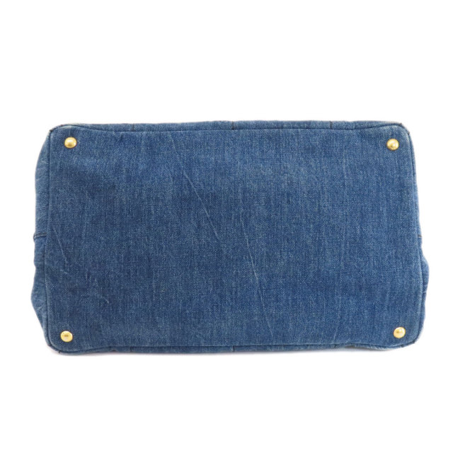 PRADA プラダ カナパ トートバッグ デニム レディース 