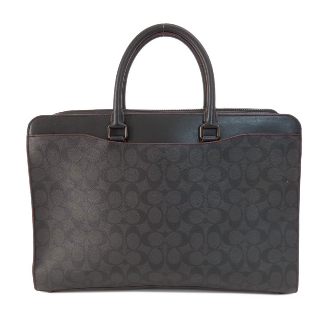 COACH コーチ 589 シグネチャー ビジネスバッグ PVC メンズ