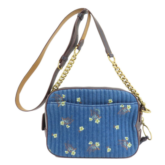 COACH コーチ ノア デニム ショルダー バッグ ウォレット 花柄（コーチ  