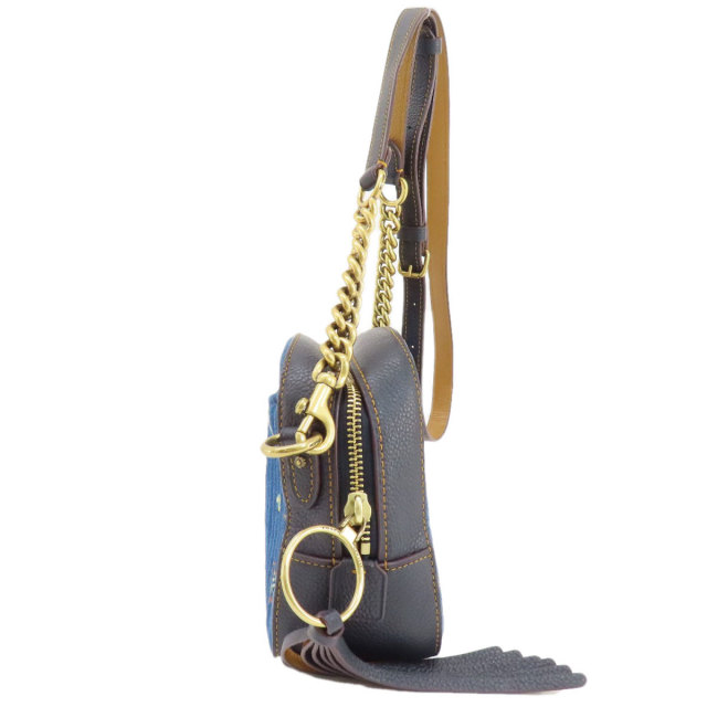 COACH コーチ 29419 フラワーモチーフ ショルダーバッグ デニム  