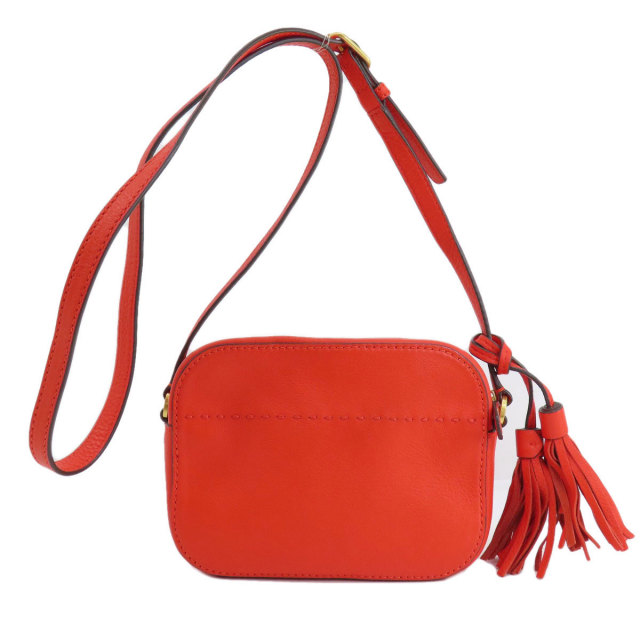 トリーバーチ Tory Burch ショルダーバッグ レザー レッド レディース  