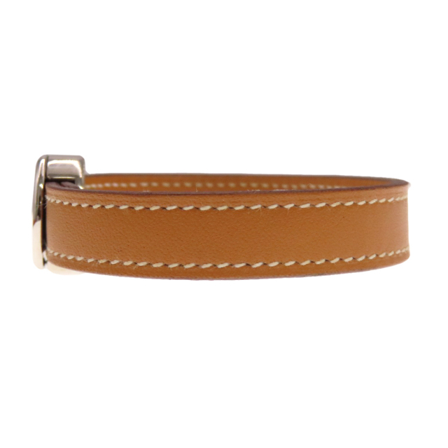 HERMES エルメス セリエ ルーピング シルバー金具 ブレスレット レザー 