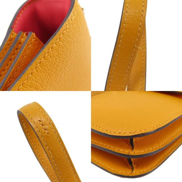 HERMES エルメス コンスタンス3 ミニ ムタード シルバー金具