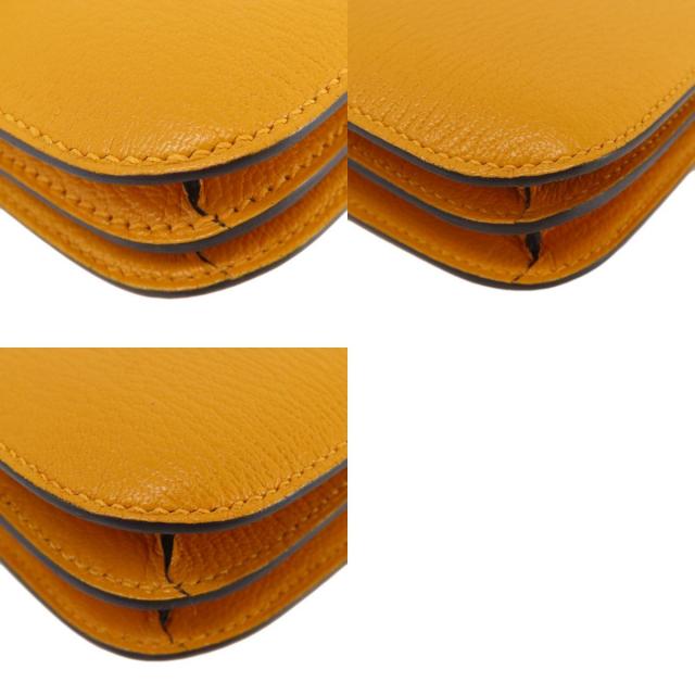 HERMES エルメス コンスタンス3 ミニ ムタード シルバー金具  