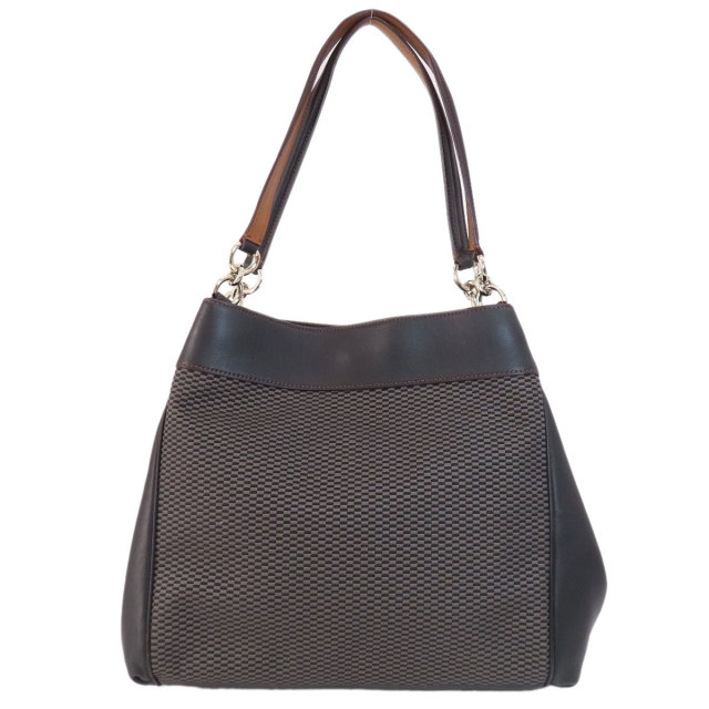 COACH コーチ F57540 ロゴ ショルダーバッグ キャンバス/レザー レディース 