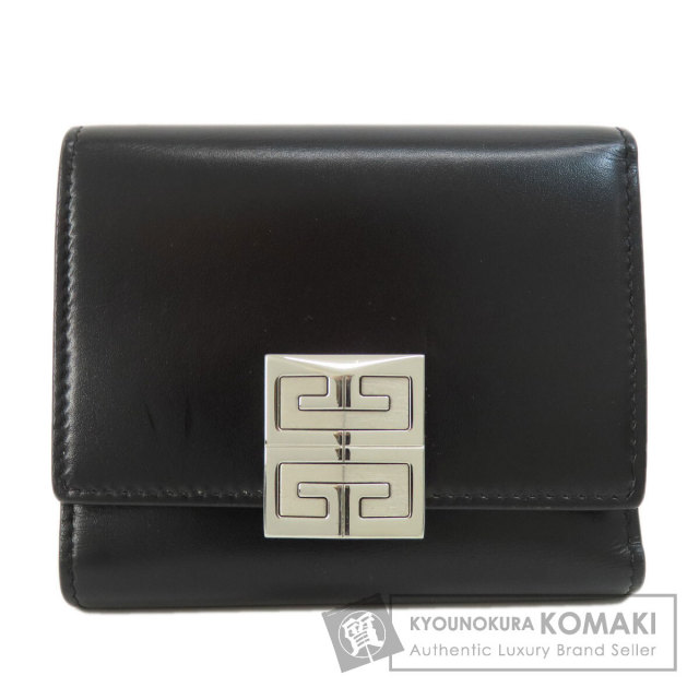 GIVENCHY ジバンシー ロゴ 二つ折り財布（小銭入れあり） レザー  