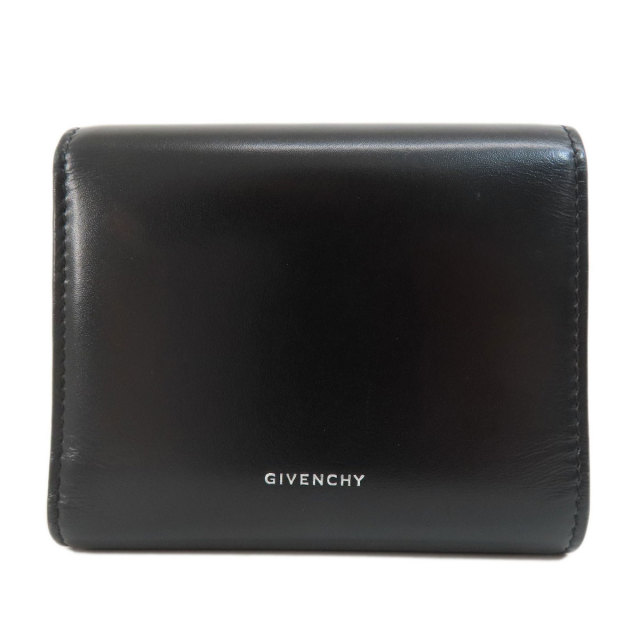 GIVENCHY ジバンシー ロゴ 二つ折り財布（小銭入れあり） レザー  