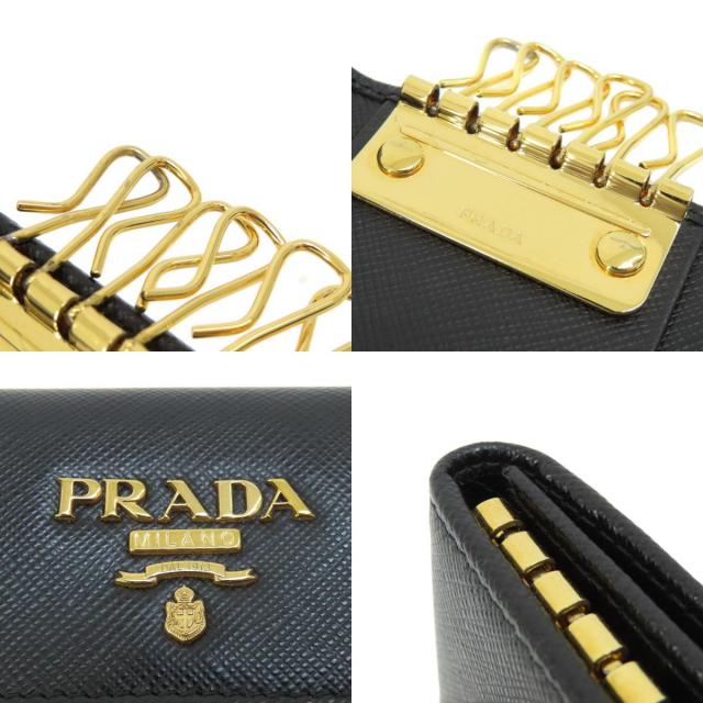 PRADA プラダ 1PG222 サフィアーノ キーケース レザー レディース