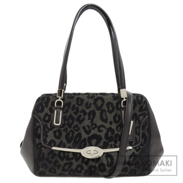 COACH コーチ 26287 レオパード柄 2WAY ハンドバッグ キャンバス  
