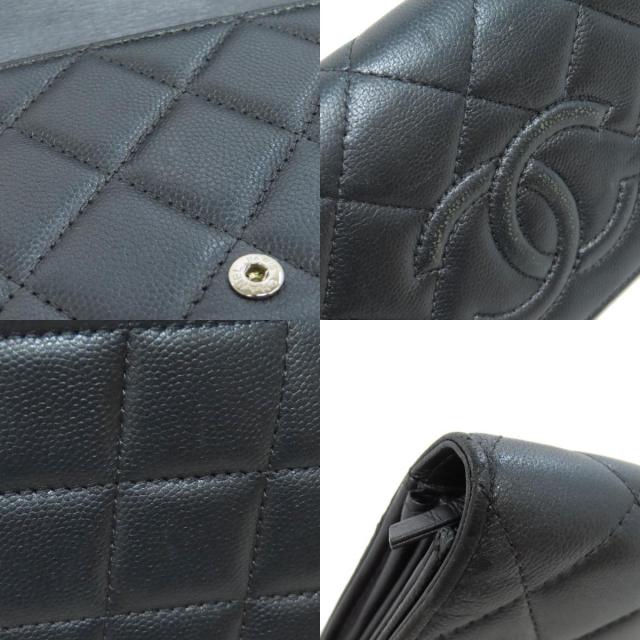 CHANEL シャネル ココマーク 長財布（小銭入れあり） ソフトキャビア 