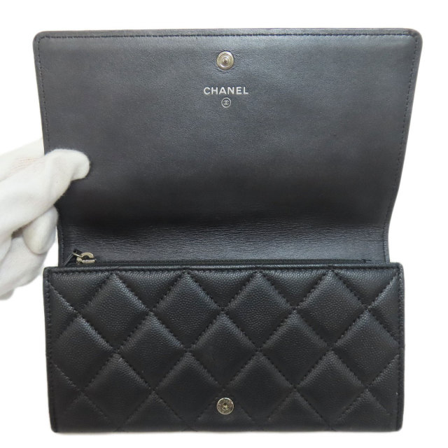 CHANEL シャネル ココマーク 長財布（小銭入れあり） ソフトキャビア  