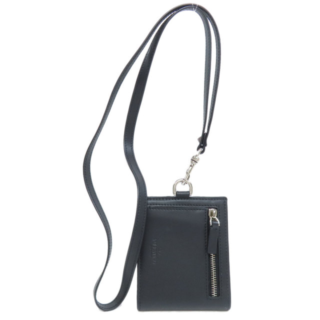 【極美品】バレンティノ ネックウォレット VLTN ブラック レザー 極美品】バレンティノ ネックウォレット VLTN ブラック レザー