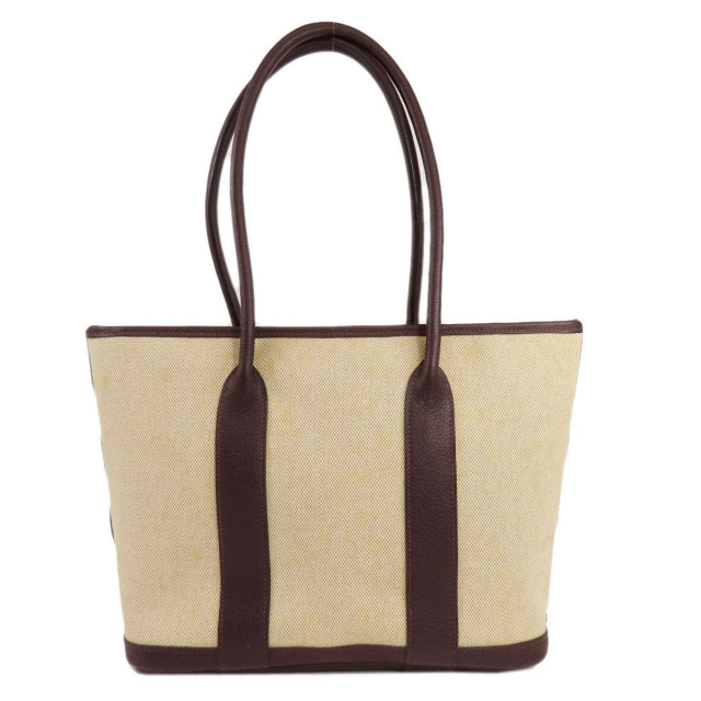 HERMES エルメス ガーデンジップPM シルバー金具 トートバッグ トワル  