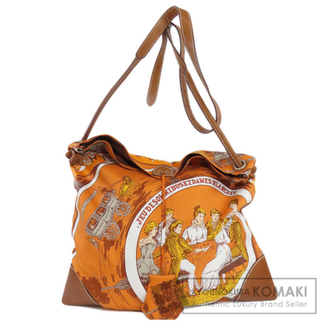 HERMES エルメス シルキーシティ トートバッグ シルク レディース 