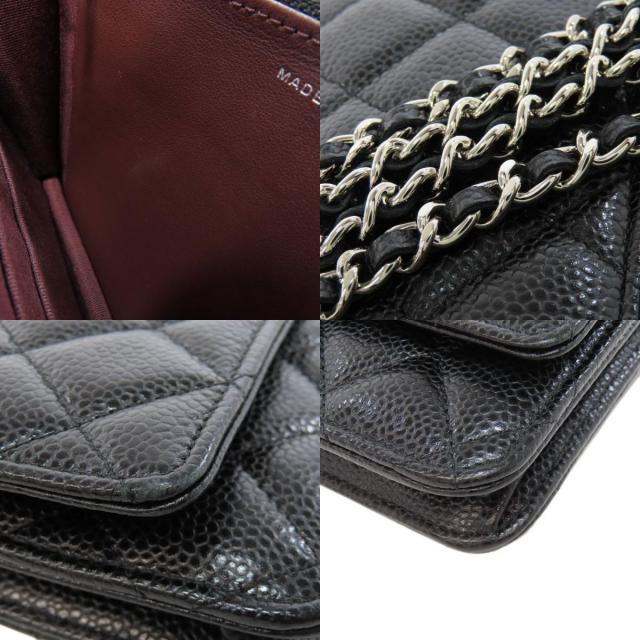 CHANEL シャネル チェーンウォレット ココマーク シルバー金具  