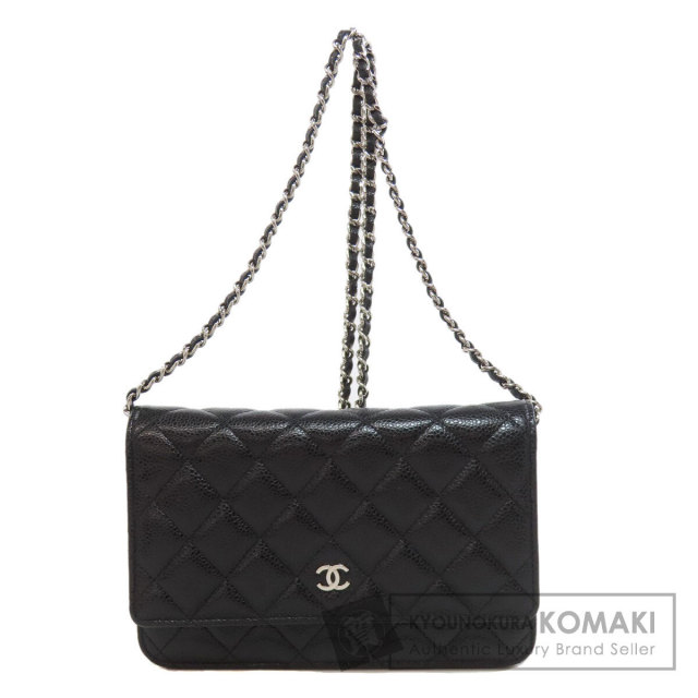 CHANEL シャネル チェーンウォレット ココマーク シルバー金具  