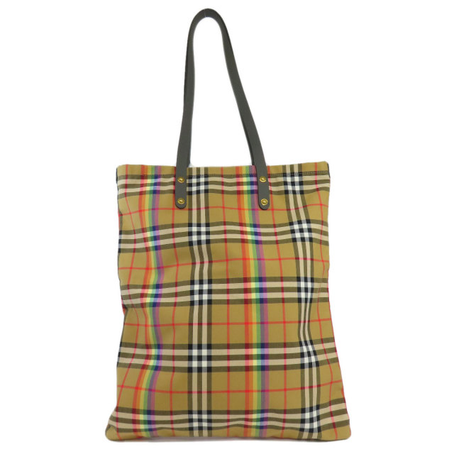 BURBERRY バーバリー ノバチェック レインボー トートバッグ ナイロン  