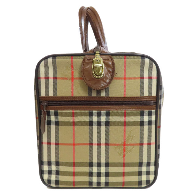 BURBERRY バーバリー ノバチェック ボストンバッグ キャンバス レディース