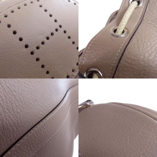 HERMES エルメス ランチ ワンショルダー トートバッグ カーフ レディース