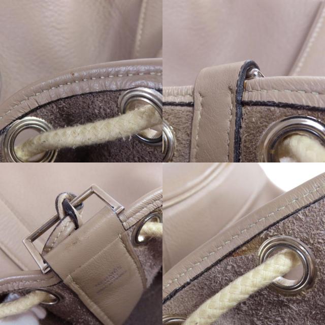 HERMES エルメス ランチ ワンショルダー トートバッグ カーフ レディース