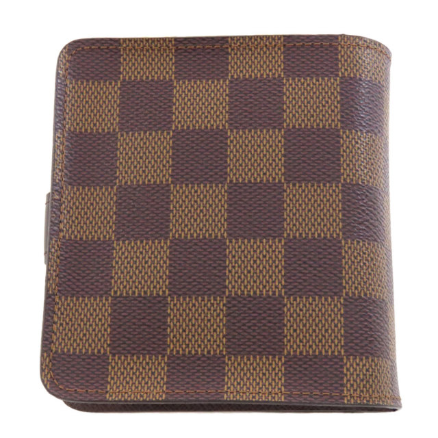 LOUIS 付きまとう VUITTON ダミエ・キャンバス 三つ折り財布 美品 箱付き