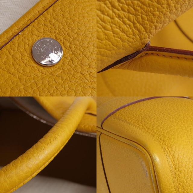 HERMES エルメス ガーデンパーティPM ジョーヌアンブル シルバー金具 