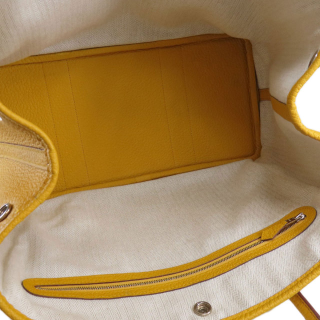 HERMES エルメス ガーデンパーティPM ジョーヌアンブル シルバー金具 