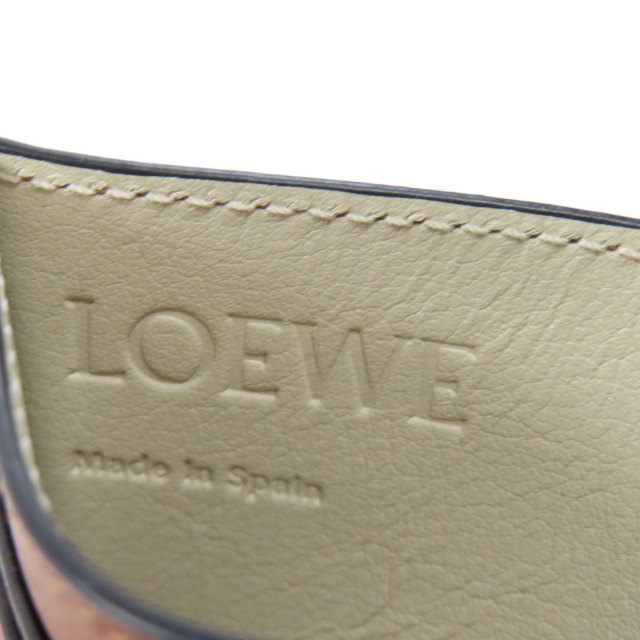 LOEWE ロエベ 貝殻モチーフ アナグラム カードケース レザー
