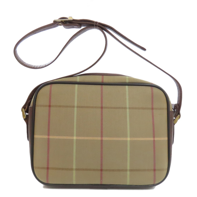BURBERRY バーバリー チェック柄 ショルダーバッグ キャンバス レディース