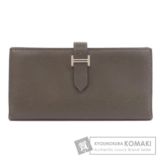 HERMES エルメス ベアンスフレ シルバー金具 長財布（小銭入れあり 