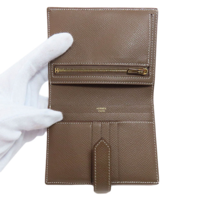 HERMES エルメス ベアンコンパクト ゴールド金具 二つ折り財布（小銭 