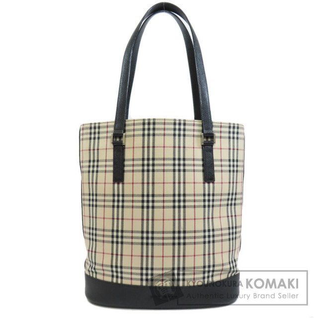【1日限定さゆゆっち】バーバリー ノバチェック トートバッグ キャンバス BURBERRY バーバリー ノバチェック トートバッグ キャンバス