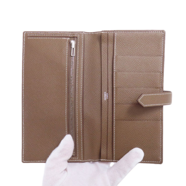 HERMES エルメス ベアンスフレ エトープ シルバー金具 長財布（小銭 