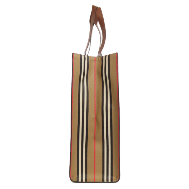 BURBERRY バーバリー ストライプ トートバッグ PVC レディース 