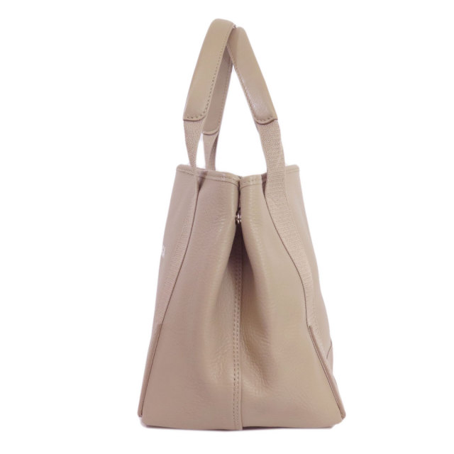 バレンシアガ ネイビーカバスS ロゴ ハンドバッグ 339933 レザー  