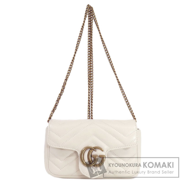 GUCCI グッチ 476488 キルティング レザー スーパーミニ ショルダー  