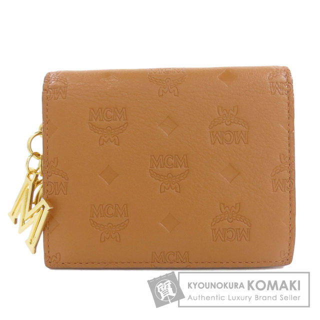 MCM エムシーエム 二つ折り財布 （MCM エムシーエム ロゴ型押し 二  