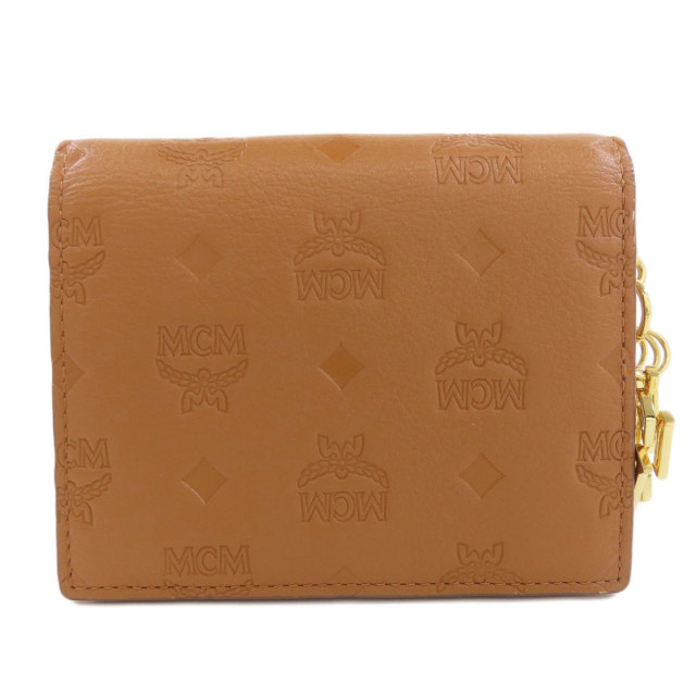 MCM 二つ折り財布 ブラウンレザー MCM 二つ折り財布 ブラウンレザー MCM ブラウンレザー 二つ折り財布