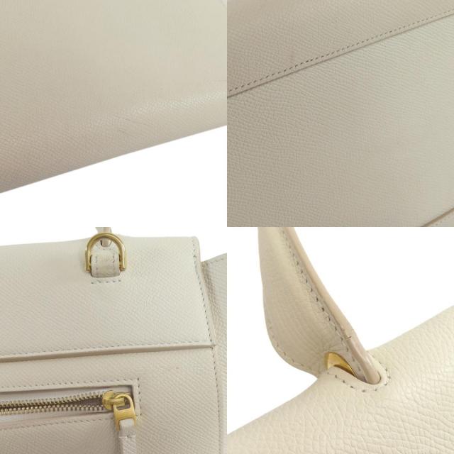 CELINE セリーヌ ベルトバッグ 2WAY ハンドバッグ カーフ レディース 