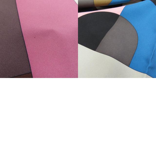 HERMES エルメス 幾何学模様 スカーフ シルク レディース 