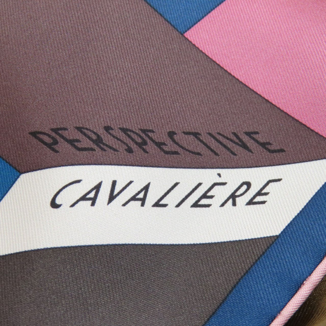 HERMES エルメス 幾何学模様 スカーフ シルク レディース 