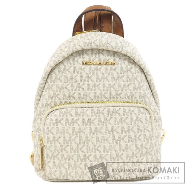 極美品　マイケルコース リュック リアジップ　PVCレザー　MKシグネチャー MICHAEL KORS - 極美品 マイケルコース リュック リアジップ PVC