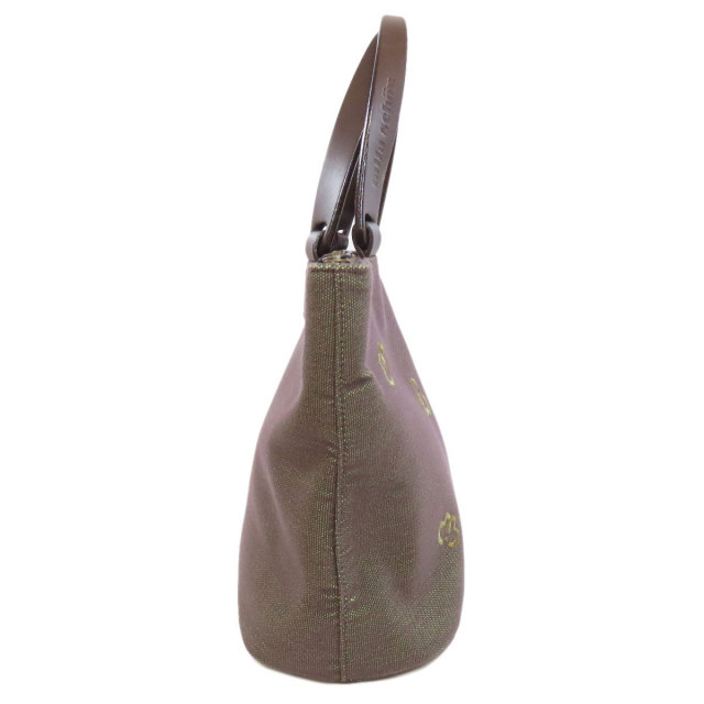 mila schon ミラショーン ロゴモチーフ ハンドバッグ キャンバス  