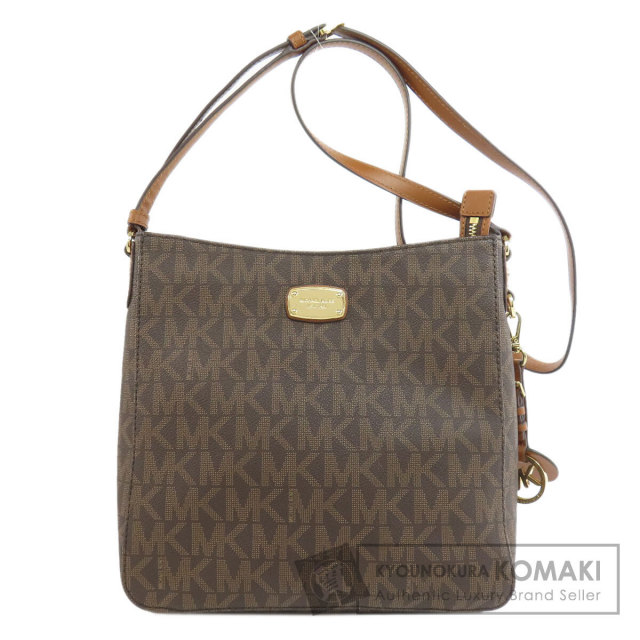 Michael 軽薄 Kors MKシグネチャー ショルダーバッグ PVC レディース 