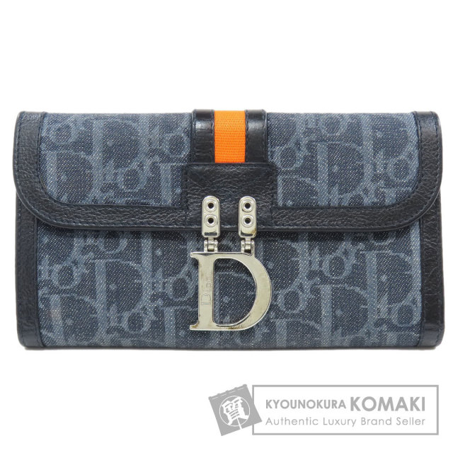 CHRISTIAN DIOR クリスチャンディオール トロッター柄 長財布（小銭 