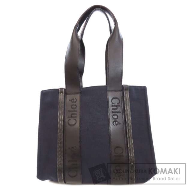 CHLOE クロエ ウッディー トートバッグ キャンバス レディース