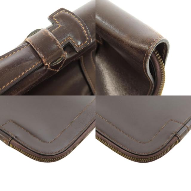 HERMES エルメス セルヴィエット ビジネスバッグ レザー メンズ